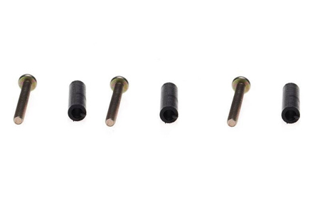 Śruba i tulejka dystansowa pokrywy wentylatora 2T