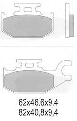 Klocki hamulcowe kh413 spiek metaliczny (złote)