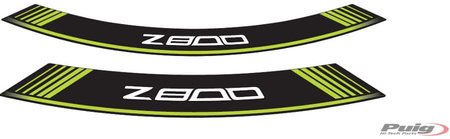 Paski na felgi puig do kawasaki z800 13-21 zielone