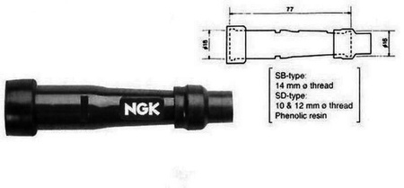 Fajka świecy zapłonowej prosta SD05F – NGK