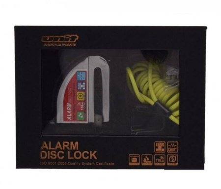 Blokada tarczy hamulcowej z Alarmem Unit Srebrna