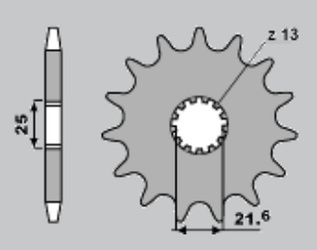 Zębatka przednia 566 18 suzuki gsf 1250 '07-'09