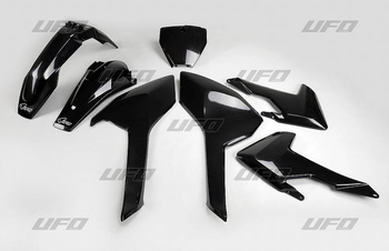 Komplet plastików husqvarna tc/fc 125/250/300/350/450 '16-'18 (z wyjątkiem tc 250 '16) kolor czarny (hu616e001)