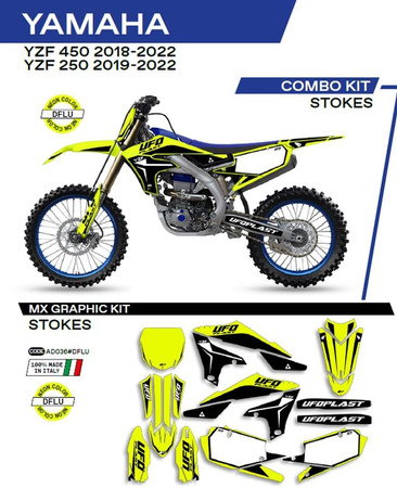 Komplet naklejek (oklein) yamaha yzf 250 '19-'22