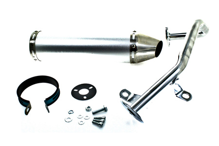 Tłumik Power Force Tuning Gy6 4t Tune-Ex Srebrny  Tut000308