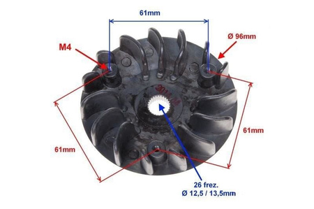 Tarcza zewnętrzna wariatora Suzuki Ag50 / V100