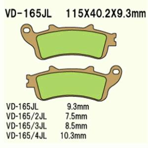 Klocki hamulcowe vesrah  vd-165/3jl