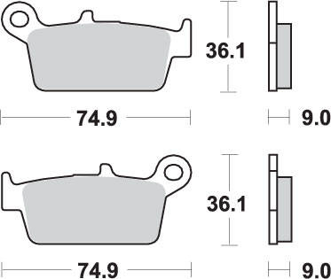 Klocki hamulcowe kh131/3 street ceramic kolor czarny