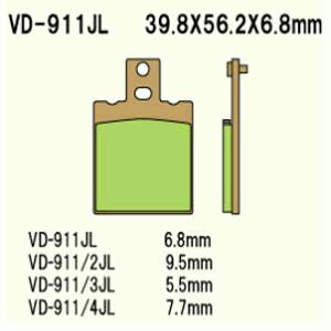 Klocki hamulcowe vesrah  vd-911jl