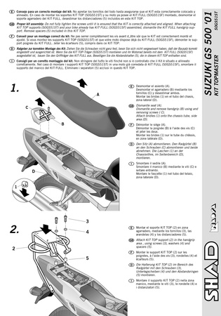 Stelaż kufra tylnego Shad do Suzuki GS 500 F ( 01 - 11)