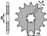 Zębatka przednia 416 15 18nc (łańc. 428)