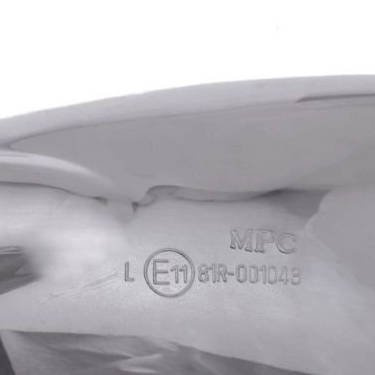 Lusterka motocykl quada chromowane M10 owalne P+L