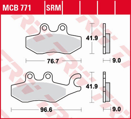 Klocki hamulcowe kh418 sinter piaggio beverly 125 '10-,  medeley 125 '16-, mp3 125 '09-'12, x7 125 '08-'12,  xevo 125 '07-, medeley 150 '16-