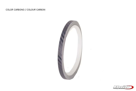 Uniwersalny pasek fluorescencyjny/odblask do felg bez aplikatora carbon