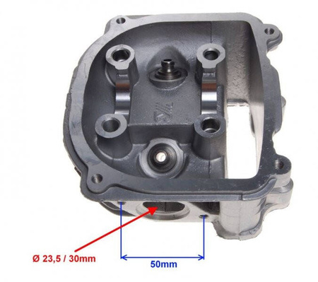 Głowica skutera 150 GY6-150 z zaworami oraz wałkiem rozrządu