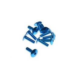 Śruba owiewki aluminiowa 6X20 niebieska