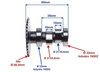Wałek rozrządu skuter 4T 139Qmb 80cm 90cm Sport