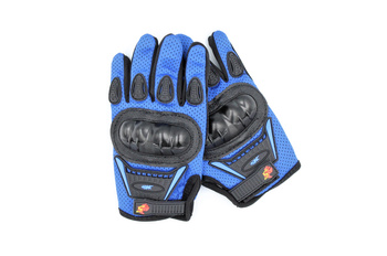 Rękawice Motocyklowe  Enduro Cross Quad Moto V-01k Niebieskie S Dziecięce Rkw00000010