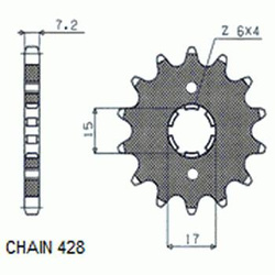Zebatka Napedowa Sunstar Sunf202-14 (Wycofana Z Produkcji)