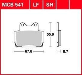 KLOCKI HAMULCOWE TRW 541