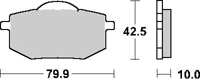 Klocki hamulcowe kh136 street ceramic kolor czarny