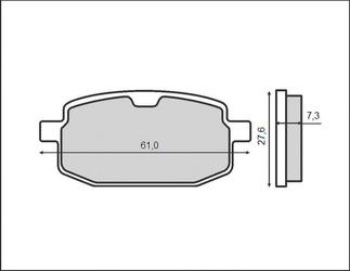 Klocki hamulcowe kh169 (ft 3076)