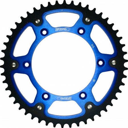 Zębatka tylna 899 47 stealth (stalowo-aluminiowa) ktm sx/exc/excf/sxf, husqvarna te/tc/fe/tc '16- (jtr897.47) kolor niebieski