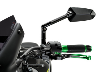 Lusterko Puig Hi-Tech F1.1 (Lewe) Czarne Na Czarnym Ramieniu