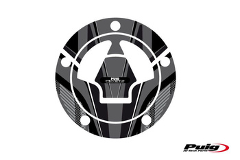 Osłona wlewu paliwa puig do kawasaki 2006-2016 - bez 250r i 300r (wzór – radikal) szara