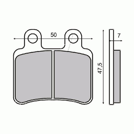 Klocki hamulcowe peugeot elystar,rieju rs2 tył