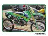 Komplet naklejek (oklein) kawasaki kx 125/250 '94-'98 replica team kawasaki 1998