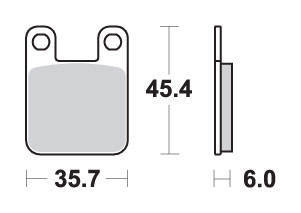Hamulcowe kh115 ceramic kolor czarny pasuje do yamaha dt50r '04-, tzr50 '03-, tomos