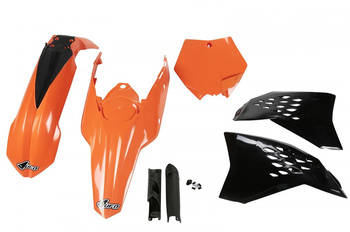 Komplet Plastików (Full Kit) Z Osłonami Teleskopów (Amortyzatorów) Ktm Sx/Sxf '07-'10 Kolor Oem (Pomarańczowy/Czarny) (Kt506e999)