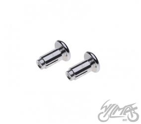 Końcówka kierownicy srebrna