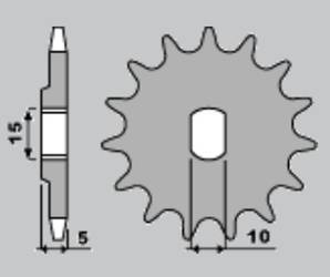Zębatka przednia 590 12 (a4250590120) benelli fantic