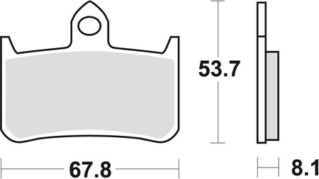 Klocki hamulcowe kh187 sinter street honda rvf 750 94-97, cb 900 hornet 02-06, cb 1300 x4 97-99, kawasaki klr 250 82-84, przód