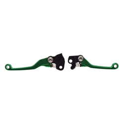 Dźwignia hamulca i sprzęgła do Kawasaki zielona komplet