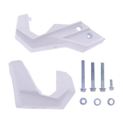 WYPRZEDAŻ OSŁONA DOLNEJ CZĘŚCI AMORTYZATORA PRZÓD (Z ZESTAWEM MONTAŻOWYM) HONDA CRF 250/450 '15-'24 KOLOR BIAŁY