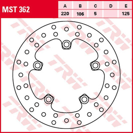 Tarcza hamulcowa tył yamaha yzf r6 '03-, mt-10 '16-, yzf r1 '03-, (220x106x5mm) (ng903;ng903x)
