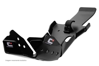 Osłona silnika i łącznika wahacza (pro-link) z tworzywa dtc enduro pasuje do: ktm sx 250, exc tpi 250/300 '20-'21, husqvarna te 250/300 '20-'21, gasgaec 250/300 '21  czarny