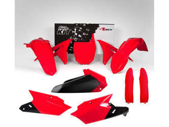 Komplet plastików yamaha yzf 250 (14-18), yzf 450 (14-17) kolor czerwony (z tablicą) (ya318e070)