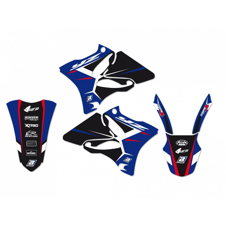 Komplet naklejek (oklein) yamaha yz125/250 '02-'14 dream 4 kolor niebieski/czarny