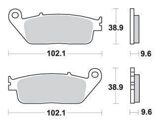 Klocki hamulcowe kh196 street ceramic kolor czarny