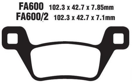 KLOCKI HAMULCOWE EBC FA600TT