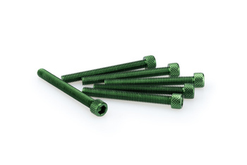 Śruby z anodyzowanego aluminium blister 6 śrub imbusowych m6x55mm zielone