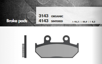 Klocki hamulcowe kh124/2 spiek metaliczny (złote) (ft 4143)
