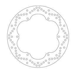 Tarcza hamulcowa przód yamaha xj 900 diversion 95-03 (320x198x4)