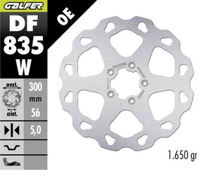 TARCZA HAMULCOWA PRZÓD HARLEY-DAVIDSON (300X56X5) (W FIXED)
