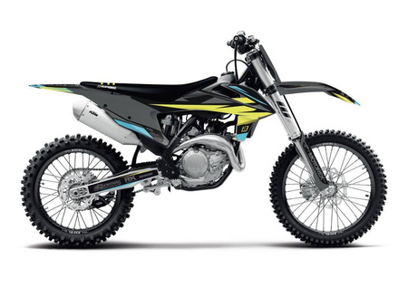 Komplet plastików i naklejek (oklein + pokrowiec/poszycie na siedzenie ktm sx-sxf '19-'22, exc '20 stealth grey