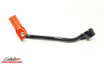 Dźwignia zmiany biegów ktm sx85 '03-'17, sx105 '07-'11 aluminiowa kolor czarny, końcówka pomarańczowa (47034031000)